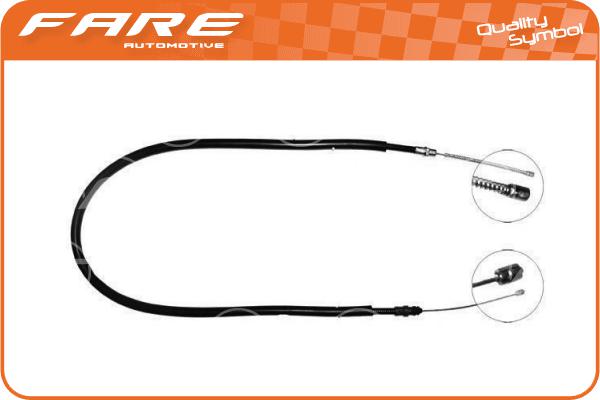Cable Pull, parking brake (17536)