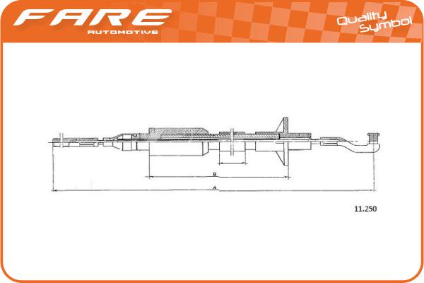 Cable Pull, clutch control (24694)