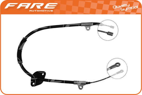 Cable Pull, parking brake (18575)