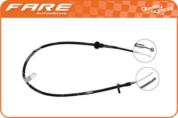 Cable Pull, parking brake (18323)