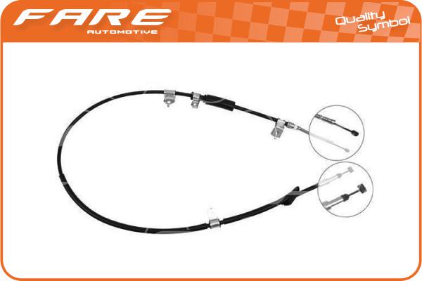 Cable Pull, parking brake (18415)