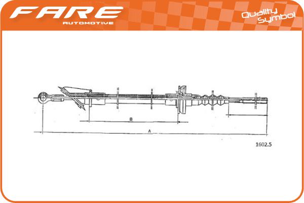 Cable Pull, clutch control (24474)