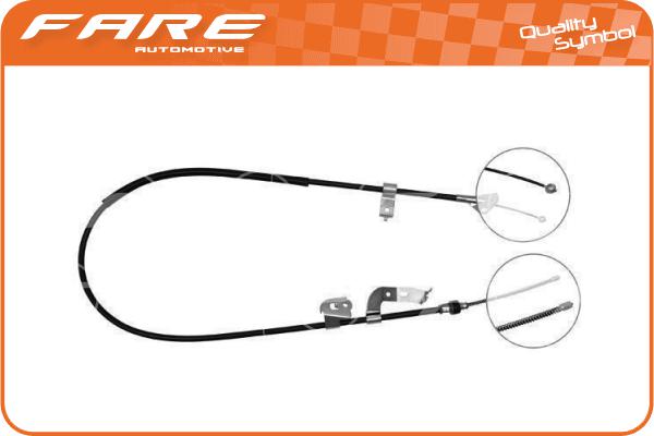 Cable Pull, parking brake (17506)