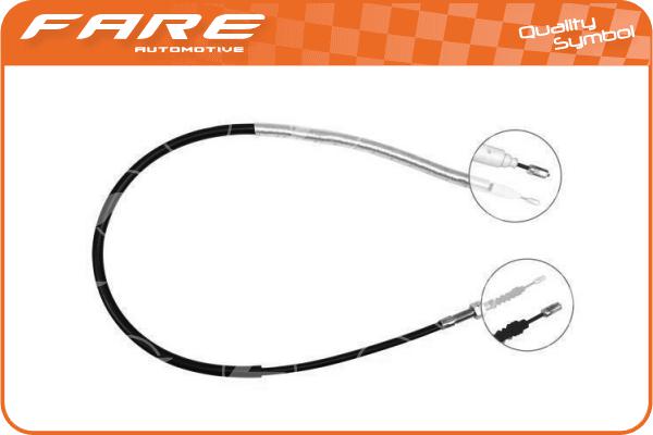 Cable Pull, parking brake (17830)