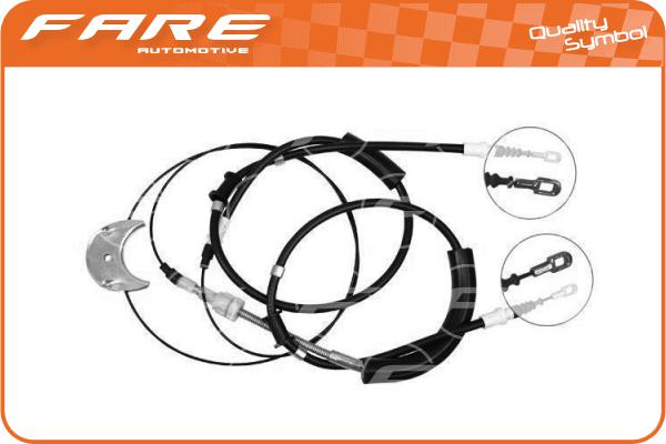 Cable Pull, parking brake (18230)