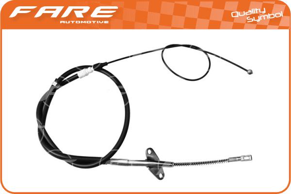 Cable Pull, parking brake (17909)