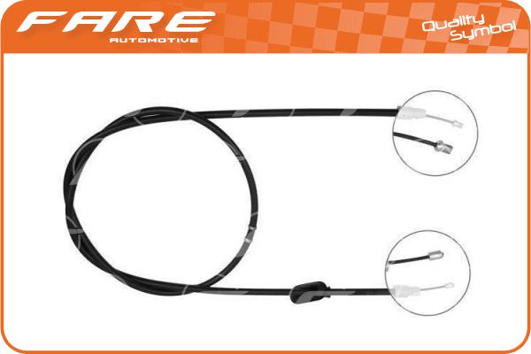 Cable Pull, parking brake (17943)