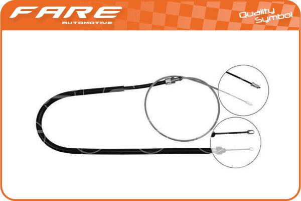 Cable Pull, parking brake (17855)