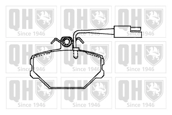 Brake Pad Set, disc brake (BP596)
