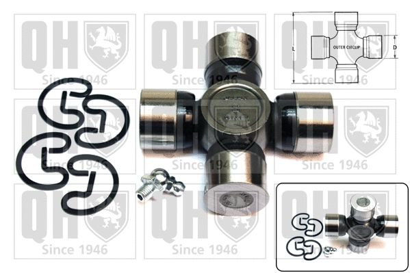 Universal Joint, differential pinion gear (QL508)
