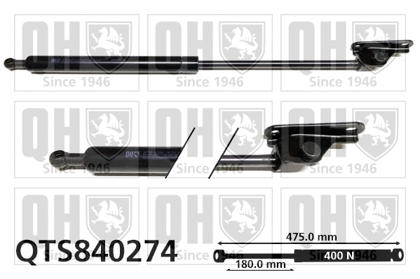Gas Spring, boot/cargo area (QTS840274)