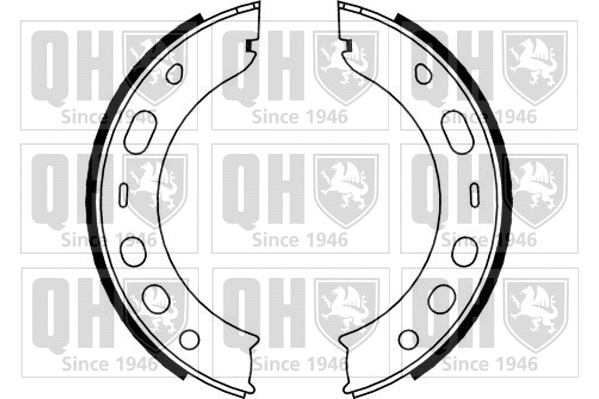 Brake Shoe Set, parking brake (BS1160)