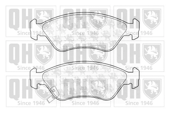 Brake Pad Set, disc brake (BP1071)