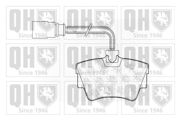 Brake Pad Set, disc brake (BP1050)