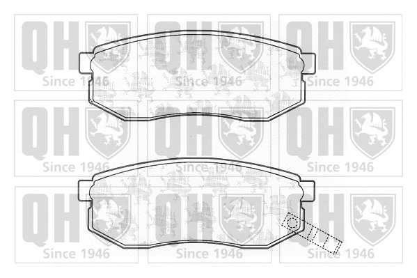 Brake Pad Set, disc brake (BP1247)