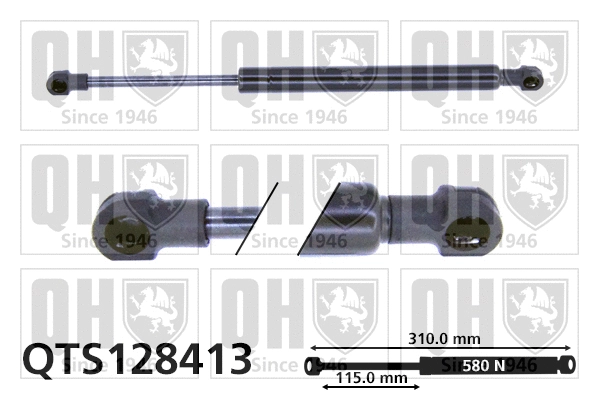 Gas Spring, boot/cargo area (QTS128413)