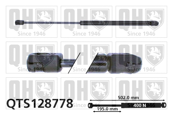 Gas Spring, boot/cargo area (QTS128778)