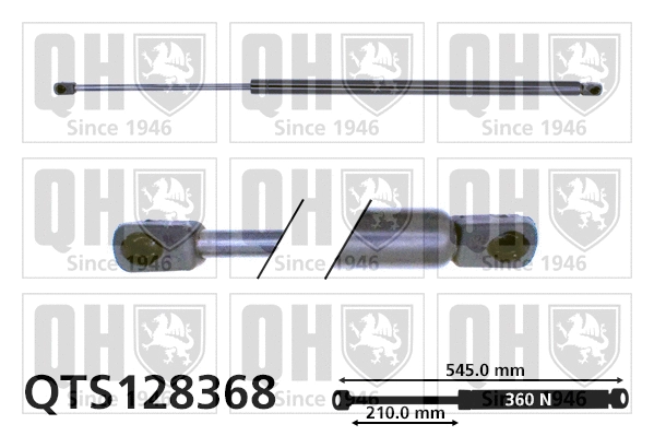Gas Spring, boot/cargo area (QTS128368)