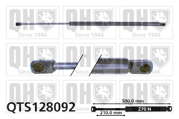 Gas Spring, boot/cargo area (QTS128092)