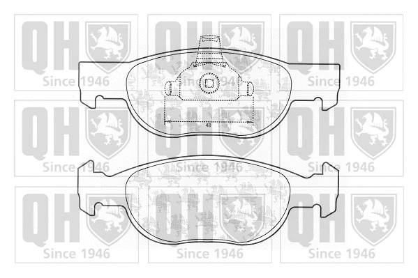 Brake Pad Set, disc brake (BP1236)