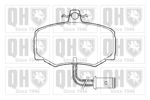 Brake Pad Set, disc brake (BP418)