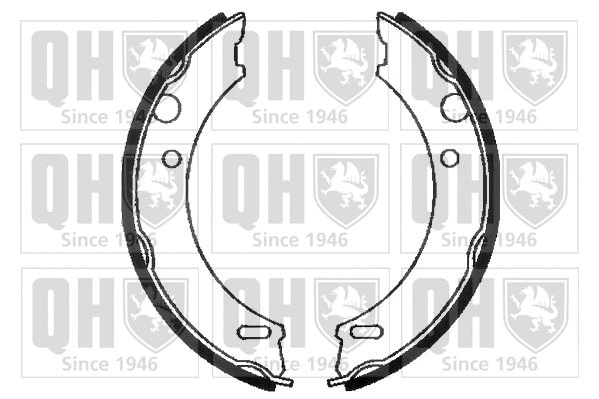Brake Shoe Set, parking brake (BS885)