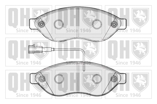 Brake Pad Set, disc brake (BP1828)