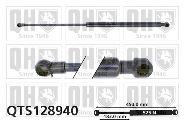 Gas Spring, boot/cargo area (QTS128940)