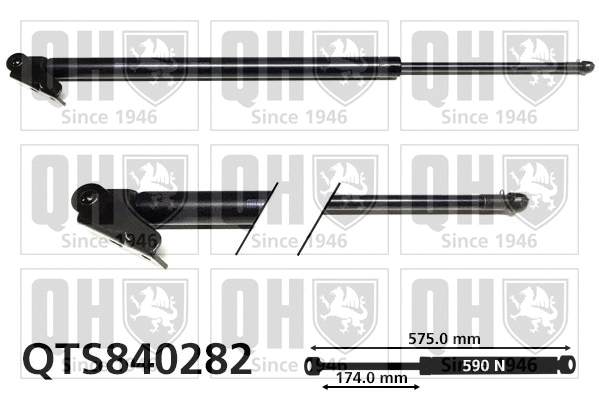 Gas Spring, boot/cargo area (QTS840282)