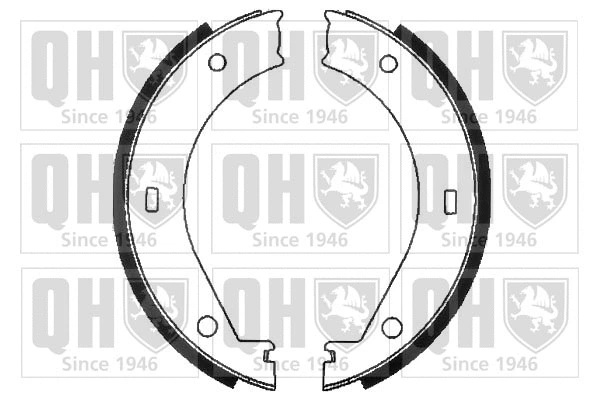 Brake Shoe Set, parking brake (BS811)