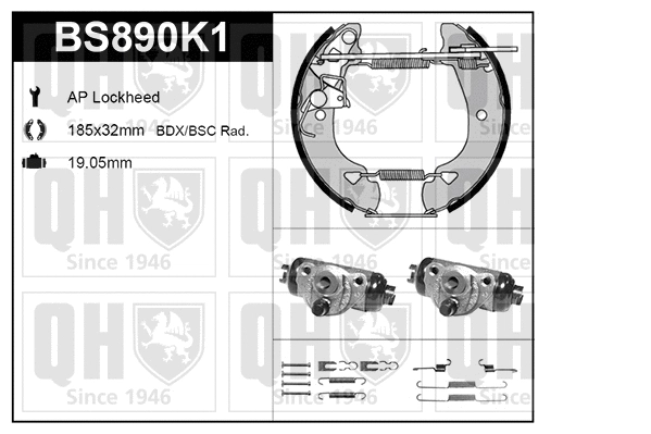 Brake Shoe Set (BS890K1)