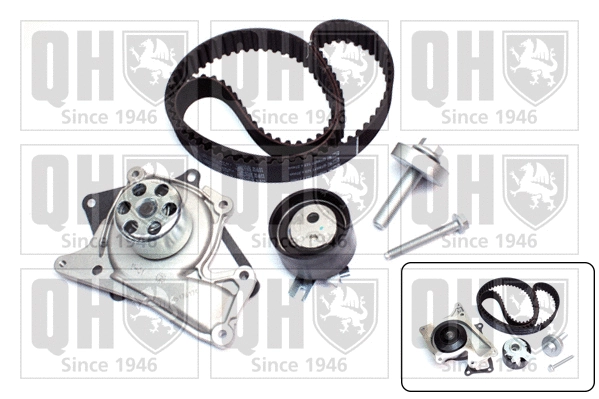 Water Pump & Timing Belt Kit (QBPK7642)