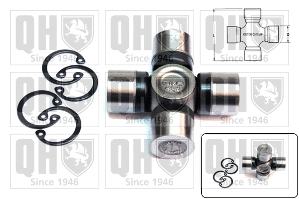 Universal Joint, differential pinion gear (QL19245)