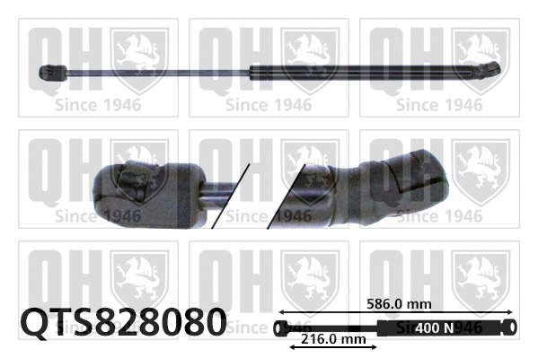 Gas Spring, boot/cargo area (QTS828080)