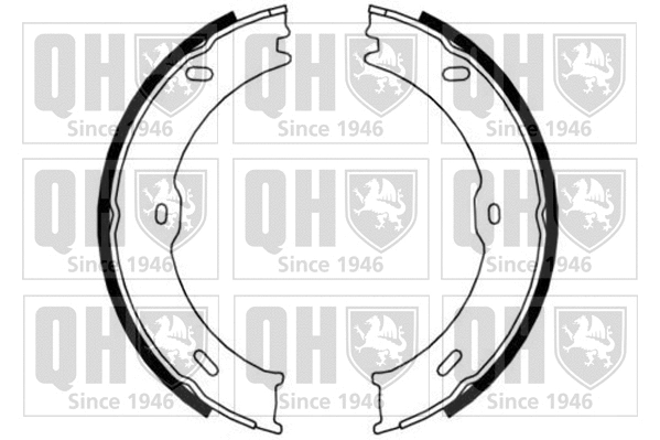 Brake Shoe Set, parking brake (BS1182)