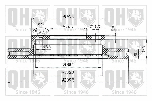 Brake Disc (BDC3438)