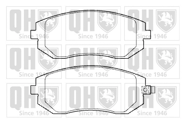 Brake Pad Set, disc brake (BP1362)