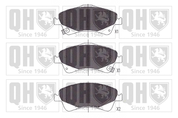 Brake Pad Set, disc brake (BP1679)