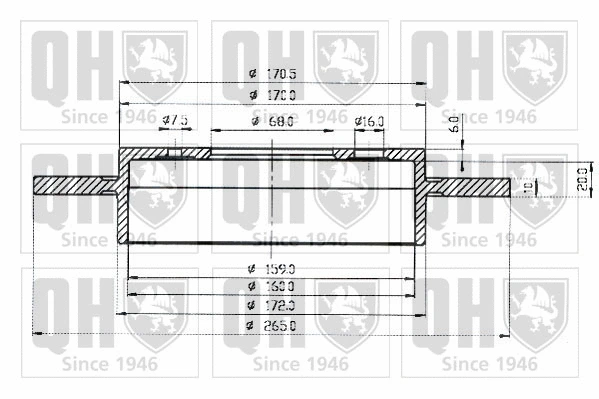 Brake Disc (BDC3836)