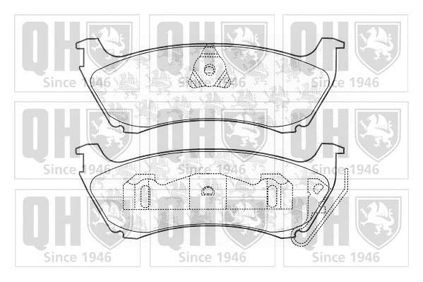 Brake Pad Set, disc brake (BP1135)