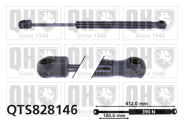 Gas Spring, bonnet (QTS828146)