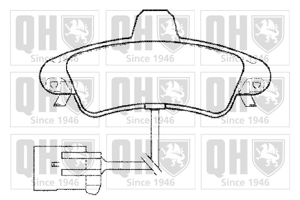 Brake Pad Set, disc brake (BP1308)
