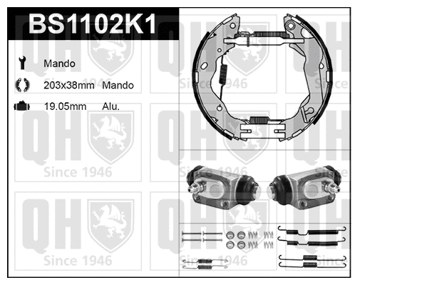 Brake Shoe Set (BS1102K1)