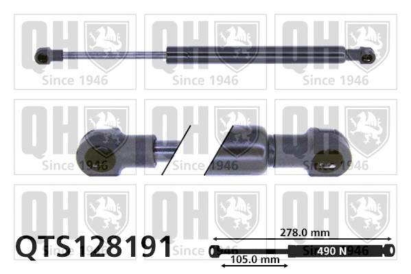 Gas Spring, boot/cargo area (QTS128191)