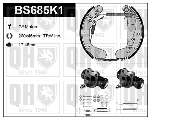 Brake Shoe Set (BS685K1)