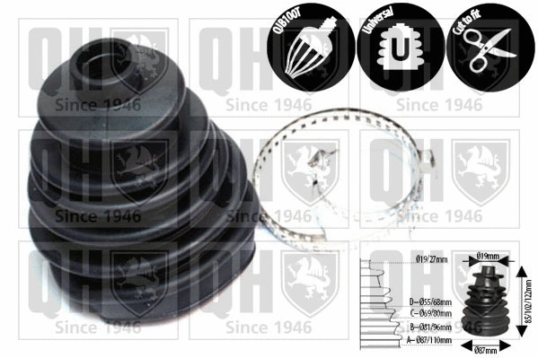 Bellow Kit, drive shaft (QJB8500)