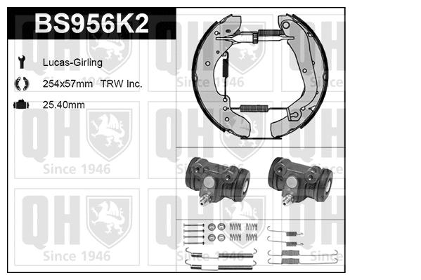 Brake Shoe Set (BS956K2)