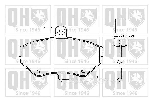 Brake Pad Set, disc brake (BP1279)