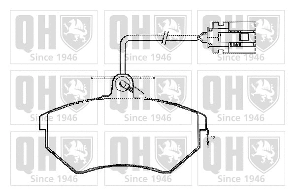 Brake Pad Set, disc brake (BP608)