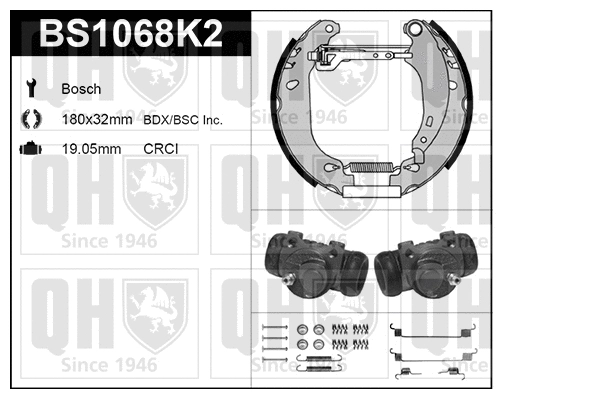 Brake Shoe Set (BS1068K2)